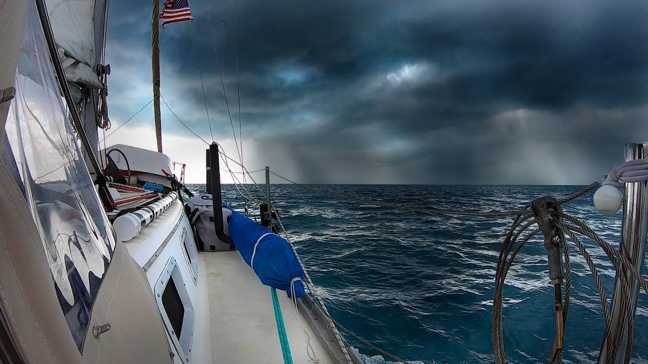 Sailing Through Squalls On The Bahama Bank  | Sailboat Story 139