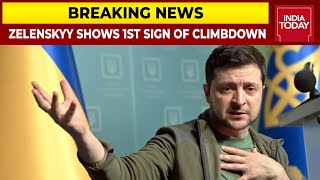 Ukraine President Zelenskyy Shows 1st Sign Of Climbdown, Says Not Pressing For NATO Membership