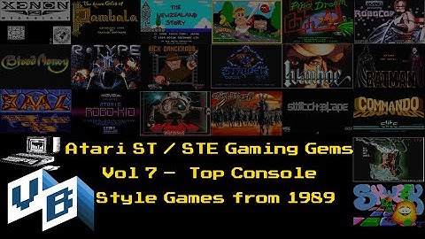 Atari ST / STE Gaming Gems: Vol 7 -  Top Console Style Games from 1989