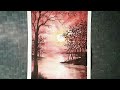 Easy watercolor painting  for beginners step by step  with manojit