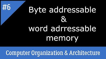 (#1.6) Byte Addressable & Word Addressable Memory | Computer Organization & Architecture | GATE 2021