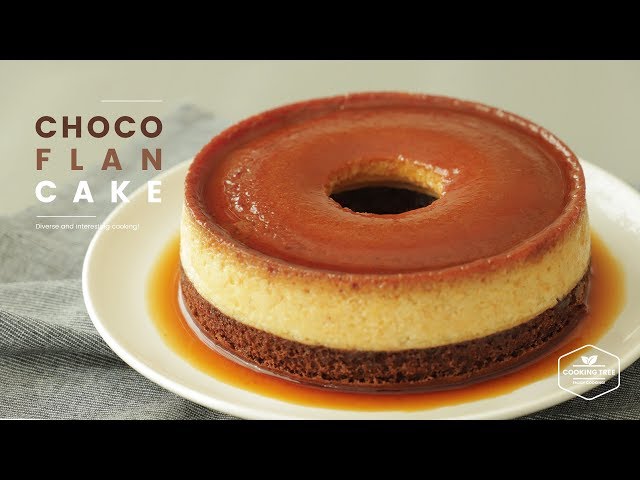 초코 플랑 케이크_카라멜 커스터드 푸딩 케이크 : Choco Flan Cake_Caramel Custard Pudding Cake : キャラメルプリンケーキ|Cooking tree