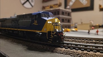 1st Run! New Scaletrains Rivet Counter GE AC4400CW (CSX YN2) with DCC Sound.