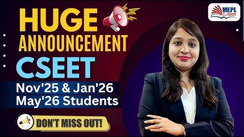 NEW CSEET Batches Announced for Nov’25, Jan’26 & May’26 🔥 | Learn from Divya Agarwal Ma