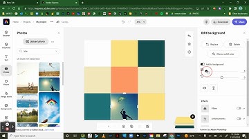 using adobe express to make the 3x3 grid project