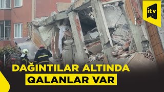 Türkiyədə Altı Mərtəbəli Bina Çöküb