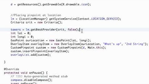 Android Application Development Tutorial   143   Criteria and getting Location