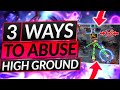 Top 3 Ways to ABUSE HIGH GROUND - Advanced Tips and Tricks - Dota 2 Guide