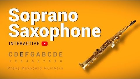 YouTube Soprano Saxophone - Play it with you with your  number keys