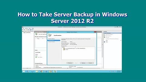 How to Take Server Backup in Windows Server 2012 R2