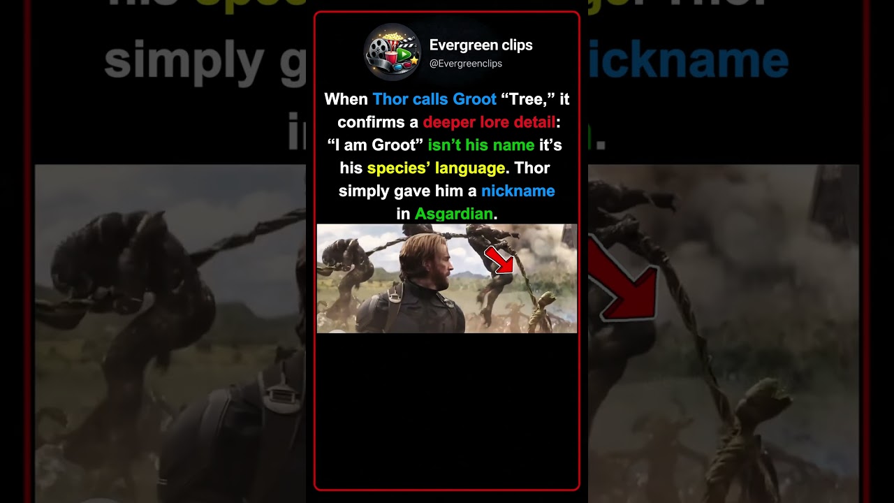 Groot’s Name Is NOT “Groot” #movie