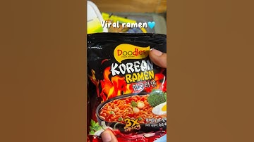 Viral korean ramen recipe| spicy ramen| Doodles korean ramen|