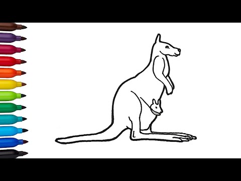 Video Vẽ con chuột túi đơn giản | Draw a kangaroo very easy... - youtube
