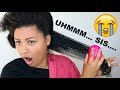 GIRL... I TRIED A TANGLE TEEZER & THIS HAPPENED! *SHOOK*