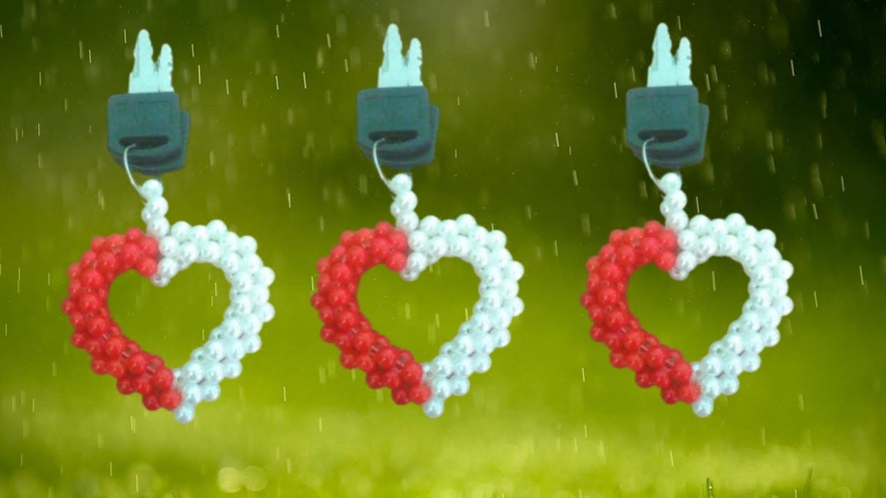 পুতির লাভ চাবির রিং তৈরি/beaded love key ring.DIY ♥ shape.3d love.(style 5)পুতির কাজ.#পুতিরলাভ