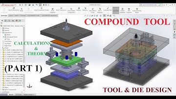 Compound Tool and die design | Sheetmetal Die Design tutorial or Press tool design #presstooldesign