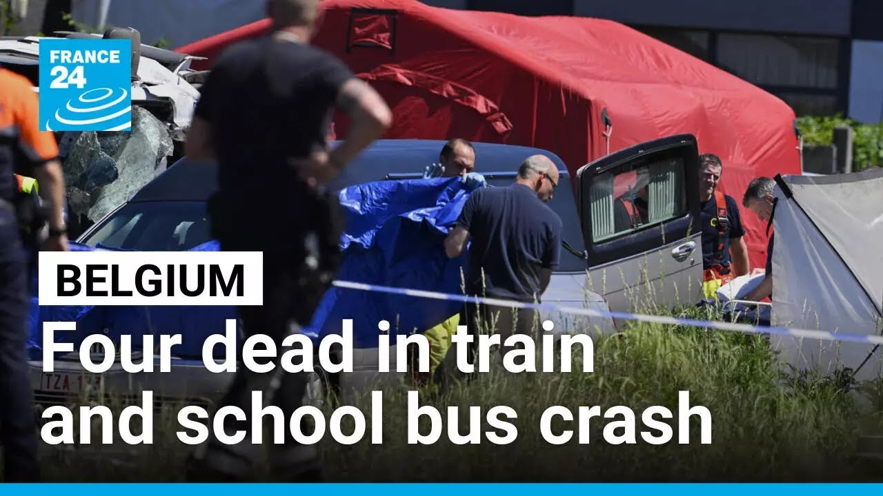 Four dead after train and school bus collide in Belgium • FRANCE 24 ...