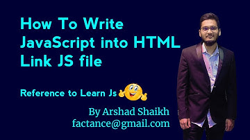 How To Write Or Link JavaScript Language Into HTML | External JavaScript File | Hindi | Beginners