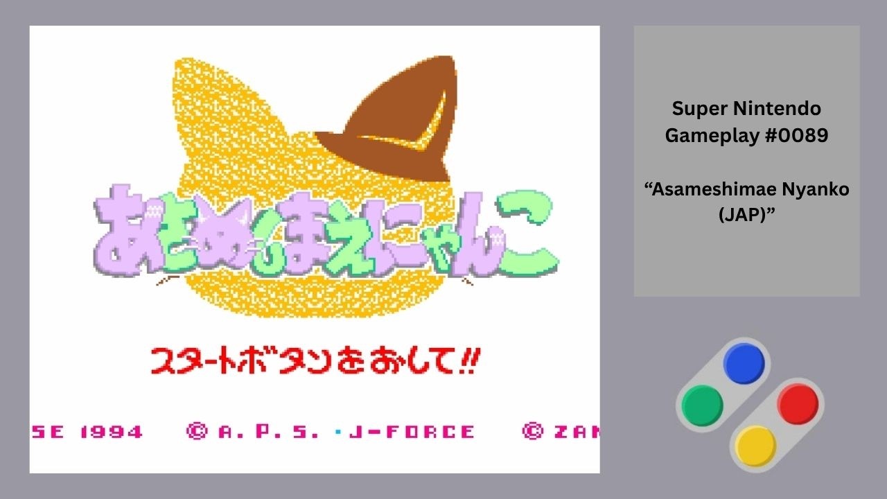 Asameshimae Nyanko (JAP) (Super Nintendo / Gameplay #0089) - YouTube