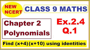 Class 9 Maths | Ex.2.4 Q1 | Chapter 2 | Polynomials | New NCERT | Ranveer Maths 9