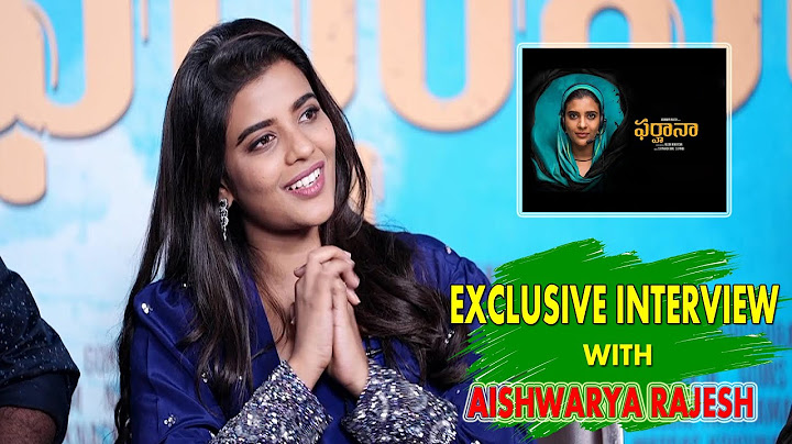Aishwarya Rajesh Exclusive Interview | Farhana Movie | Friday Poster