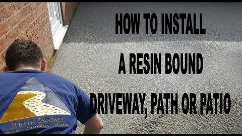 How to lay a resin bound driveway, path and Patio overview by Resin Install.