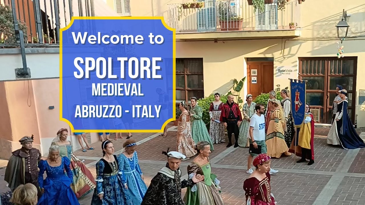 Шаг назад во времени – средневековое зрелище Сполторе! 🇮🇹 ⚔️🛡️👑✨🎇 v.103