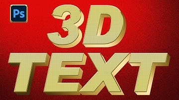 3d text effect photoshop | how to make 3D text on Photoshop tutorial