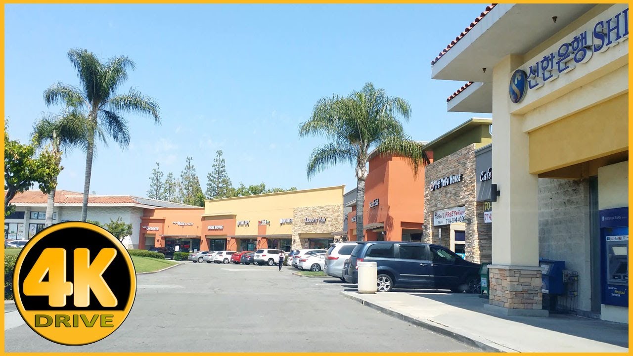 Driving Tour of McComber Shopping Center, Buena Park [4K]