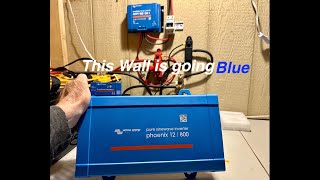 Victron phoenix 12/800 Pure Sine Wave Inverter + Smart Shunt  Bungaloha Blue wall is about to grow!