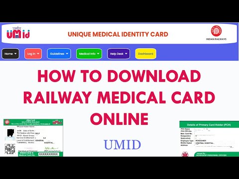 How to download Railway Medical card online // UMID // Tamil