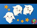 【ハロウィン折り紙】おばけの簡単でかわいい折り方　子供向け　Halloween Origami Ghost / fukuoriroom