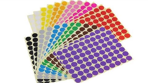 Sticky Color Coding Labels Removable Small Circle Dot Stickers for Classroom Organization Decoration