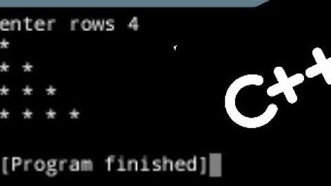 Asterisk(star) half Pyramid Pattern in c++