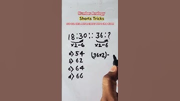 🔥रीज़निंग Analogy 🔥Number Analogy ||Reasoning Classes for SSC |best short tricks #short #viral