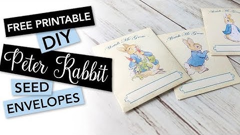 Free Printable Peter Rabbit Seed Envelopes | FREEBIE