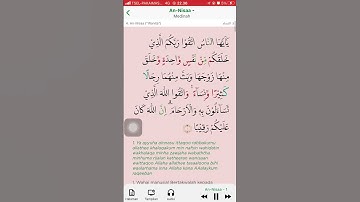 Thumbnail of QS AN NISA Ayat 1 [Audio by SAAD AL GHAMDI] #shorts #saadalghamidi #annisa