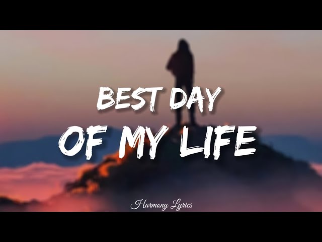 American Authors Best Day Of My Life Vintage Script Song Lyric Print