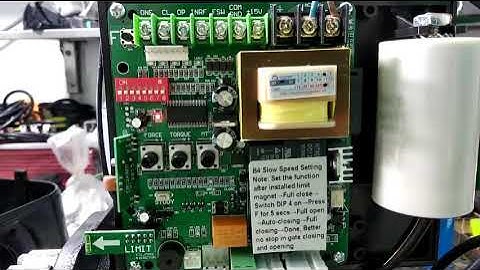 hướng dẫn cài đặt thời gian tự động đóng cho motor DCK658