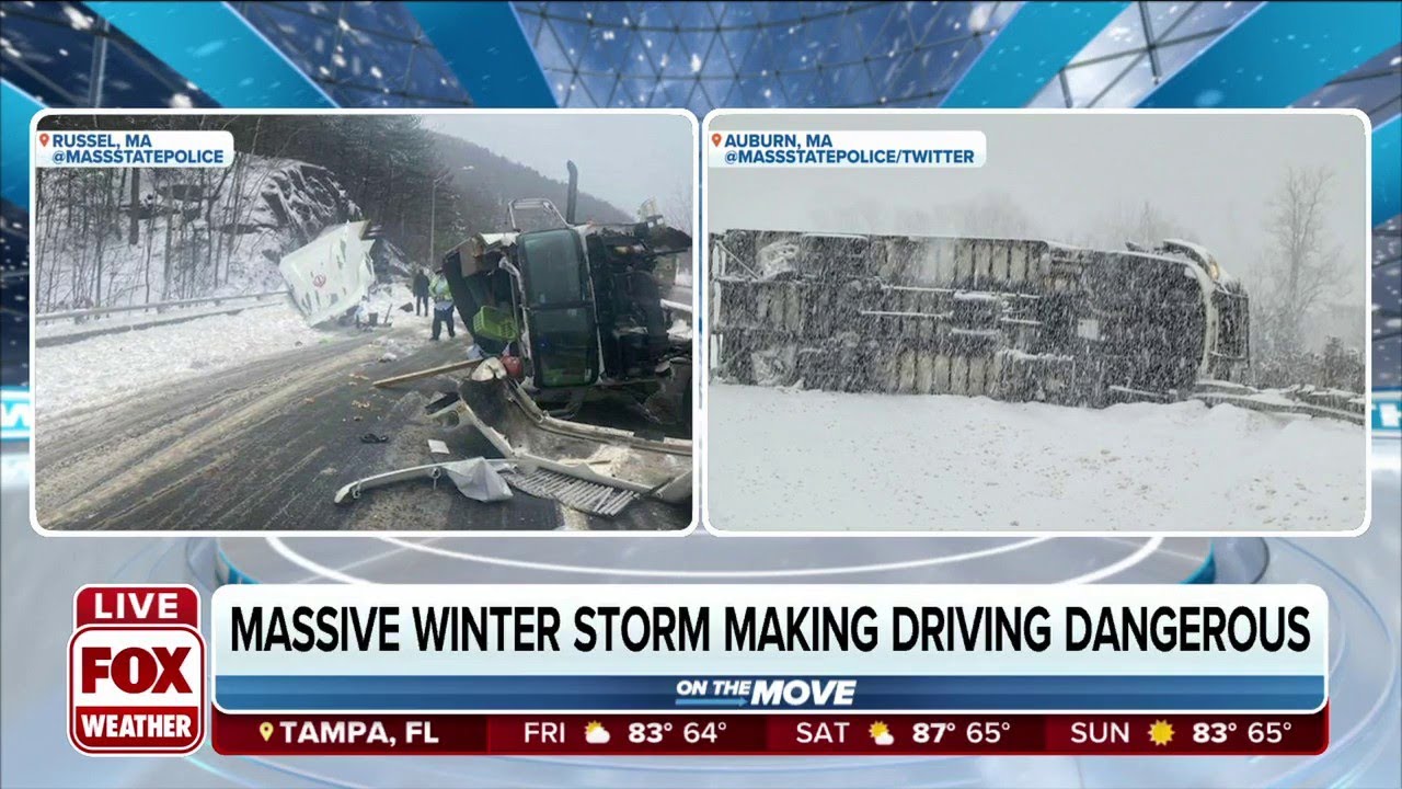 Massive Winter Storm Made For Dangerous Driving Conditions In Northeast ...
