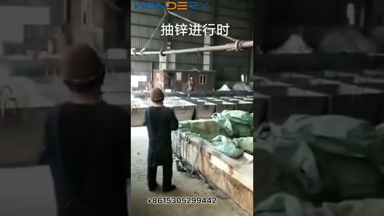 How to remove the zinc liquid from the zinc kettle by a pneumatic pump?