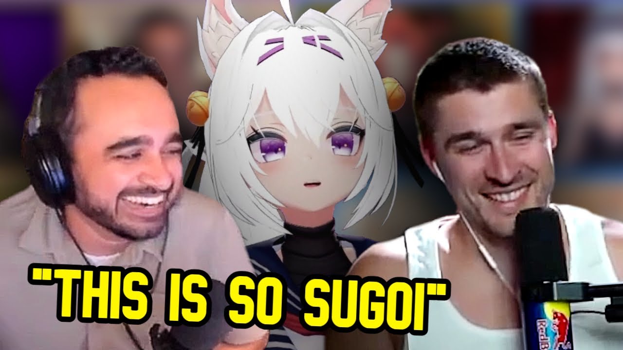 Сквикс и Людвиг дурачатся во время Vtuber Gameshow