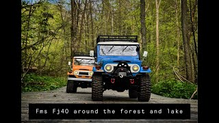 FMS Fj40 around the forest and lake