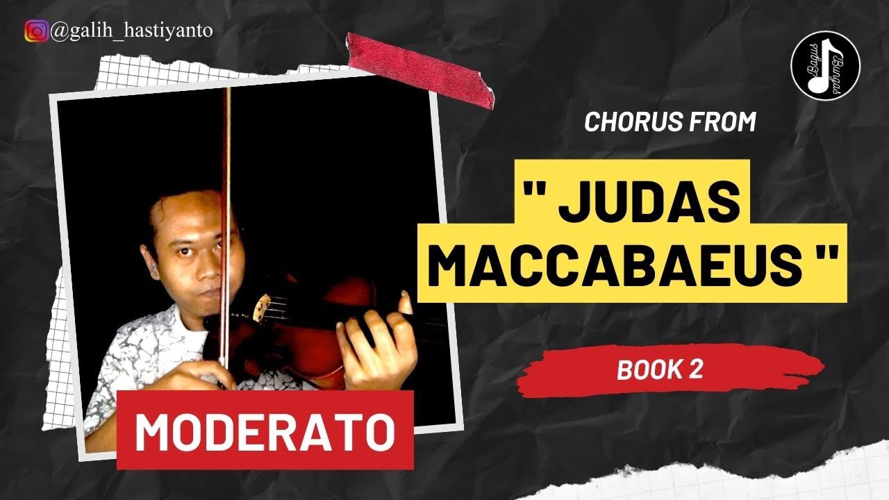 CHORUS FROM "JUDAS MACCABAEUS" (MODERATO) SUZUKI VIOLIN METHOD BOOK