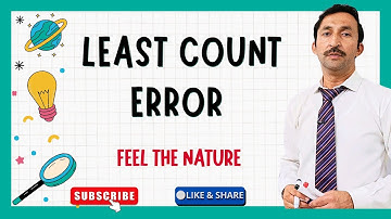 Least Count Error  Class 11 Physics || Feel the Nature ||