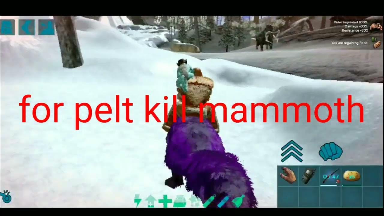 Ark Mobile collect unlimited Hide, chitin and pelt (easy way) YouTube