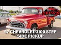 57 chevrolet 3100 step side pickup  cruzn classics llc