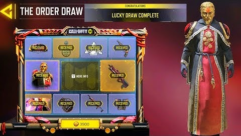 *NEW* LUCKY DRAW THE ORDER! HIGH PRIEST OF CHAOS + LEGENDARY PP19 BIZON - INVOCATION! COD MOBILE!