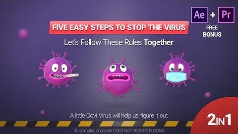Corona Virus / Five Simple Rules ★ After Effects Template ★ AE Templates