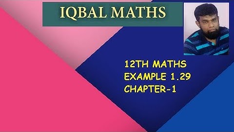 TN 12TH STD MATHS EXAMPLE 1.29 CHAPTER-1 APPLICATIONS OF MATRICES AND DETERMINANTS
